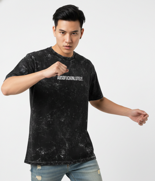 Absoufuckinlutely - Unisex Acid Washed Oversized Tee