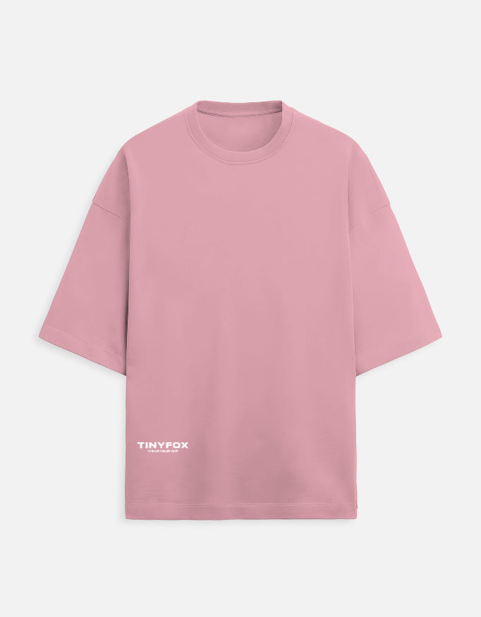 Pink t-shirt with 'TINYFOX' logo on a white background