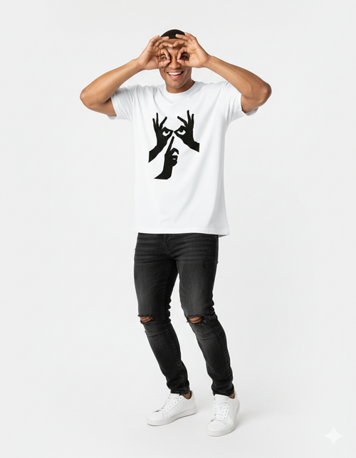 Sshhh Stencil Oversized Tee | Street Statement