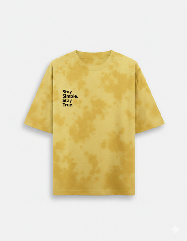 Stay Simple Stay True Tie-Dye Tee | Unisex Streetwear
