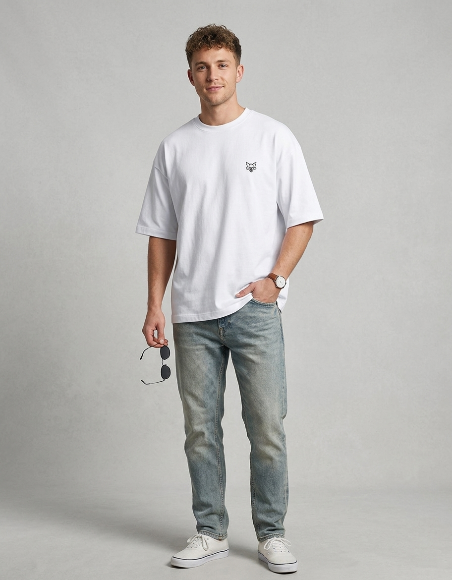 Tinyfox Unisex Terry Oversized Tee